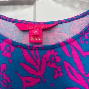 Lilly Pulitzer Blue and Pink Maxi Dress